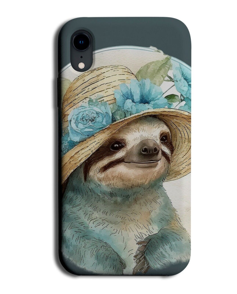 Watercolor Sloth Painting Phone Case Cover Funny Girls Retro Watercolour AC44