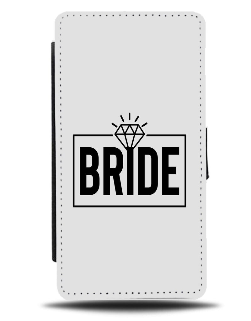 Wedding Bride Flip Wallet Case Brides Weddings Day Girl Woman Womans Bridal DE03