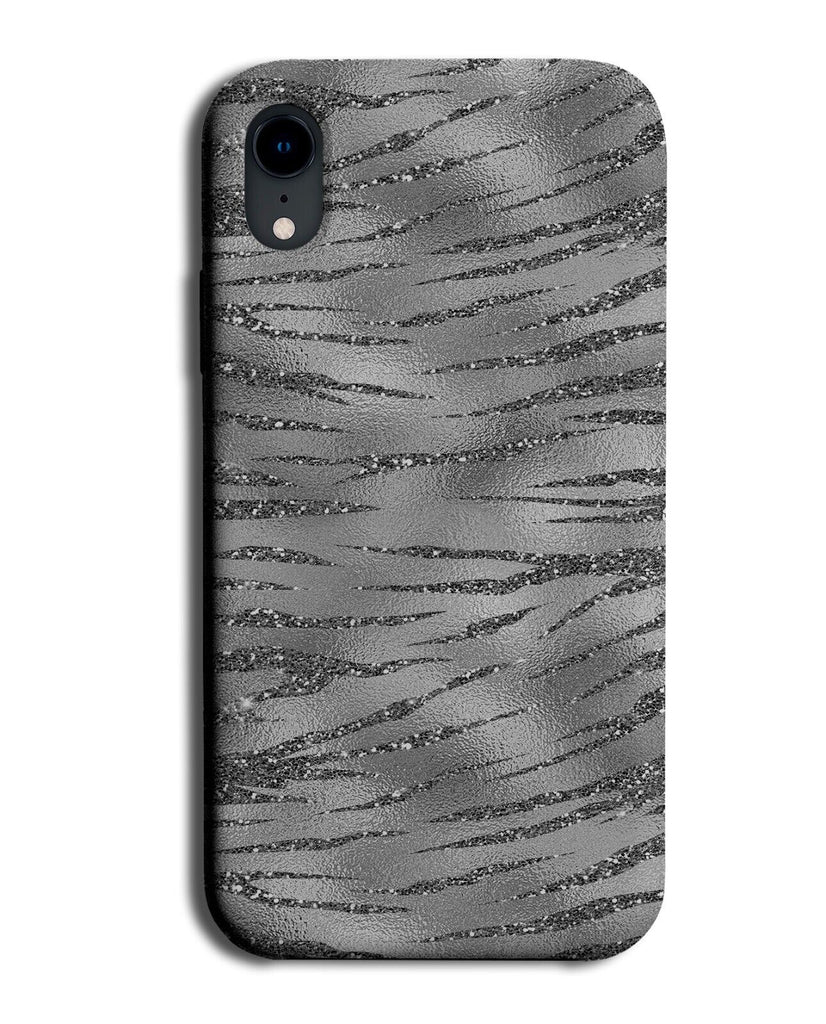 Printed Silver Glitter Tiger Stripes Phone Case Cover Zebra Tigers Zebras CN73