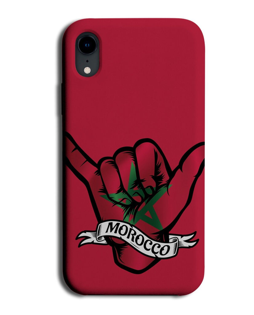 Red Morocco Flag Novelty Phone Case Cover Mens Fun Moroccan Logo African DE82