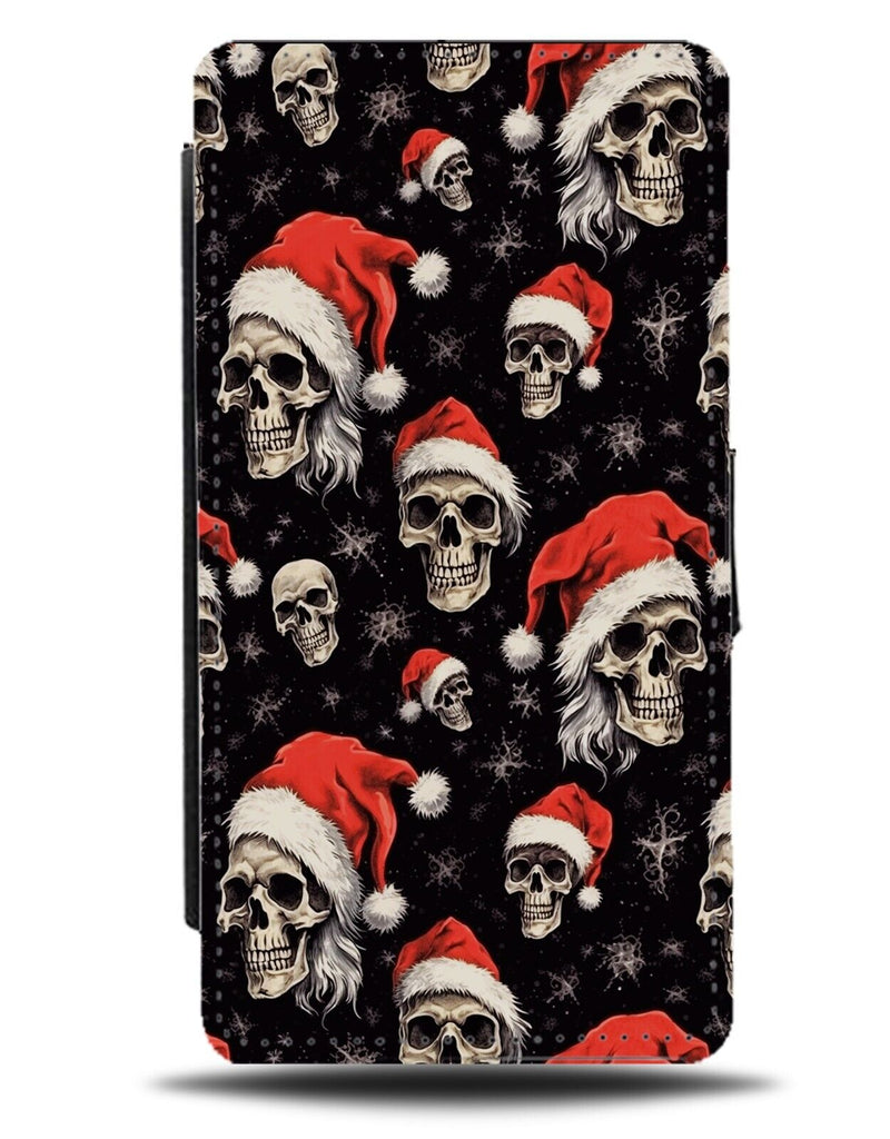 Christmas Novelty Halloween Horror Flip Wallet Case Style Design Skulls CA31