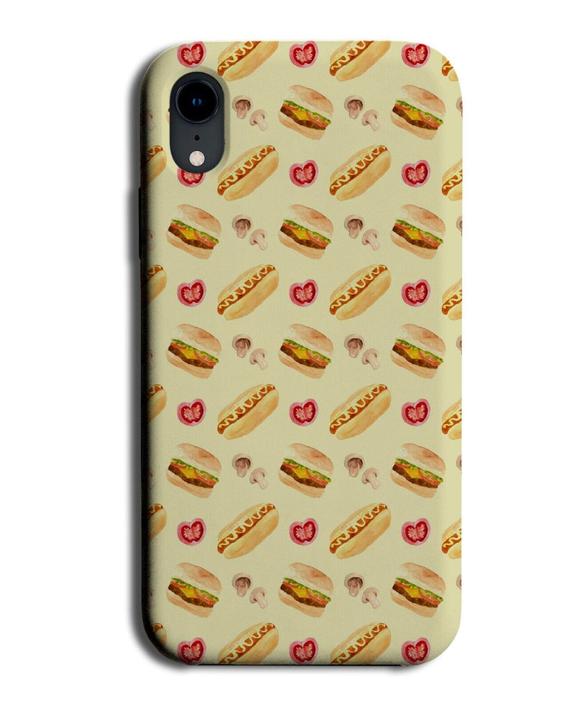 Burgers and Hotdogs Phone Case Cover Burger Hamburger Hotdog Hot Dog Food BU50