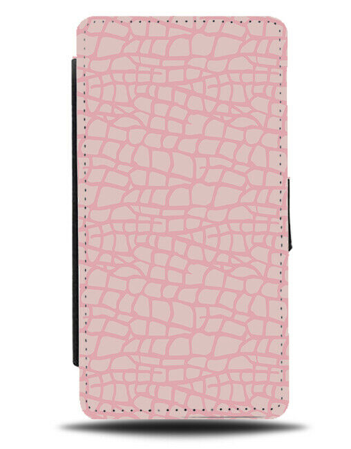 Pink Snake Scales Flip Wallet Case Snakes Girls Reptile Lines Picture Image F102