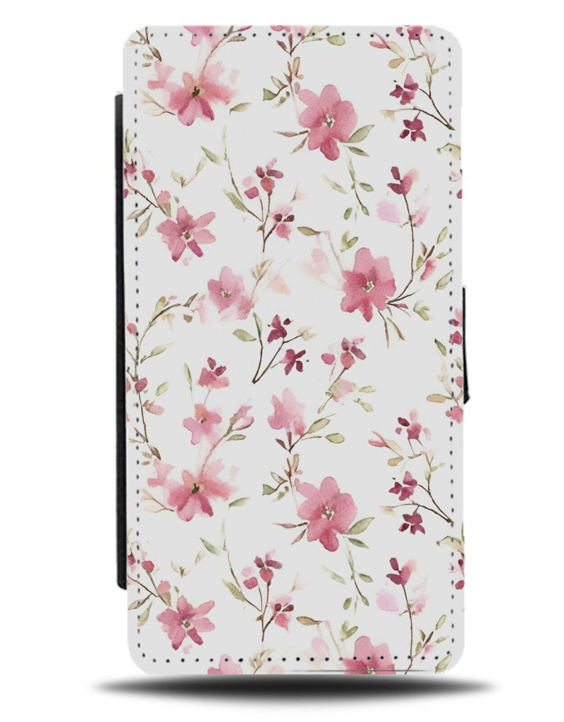 Pink Classic Shabby Chic Floral Style Flip Wallet Case Design Girls Vintage CJ79