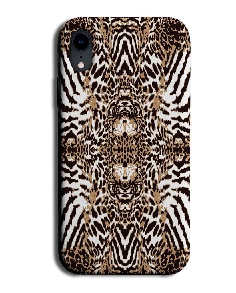 Mirrored Mixed Animal Skin Print Phone Case Cover Zoology Animals Pattern AA78