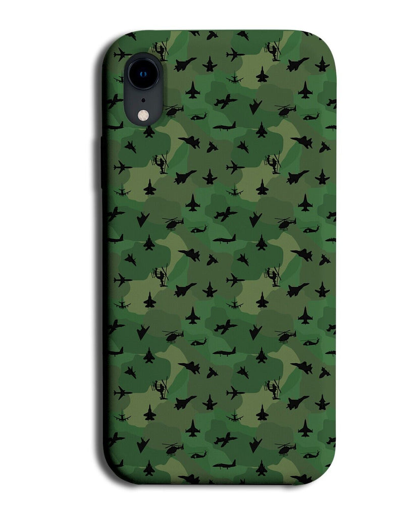 Army Helicopters Planes Camo Pattern Phone Case Cover Green Helicopter Jets CK02