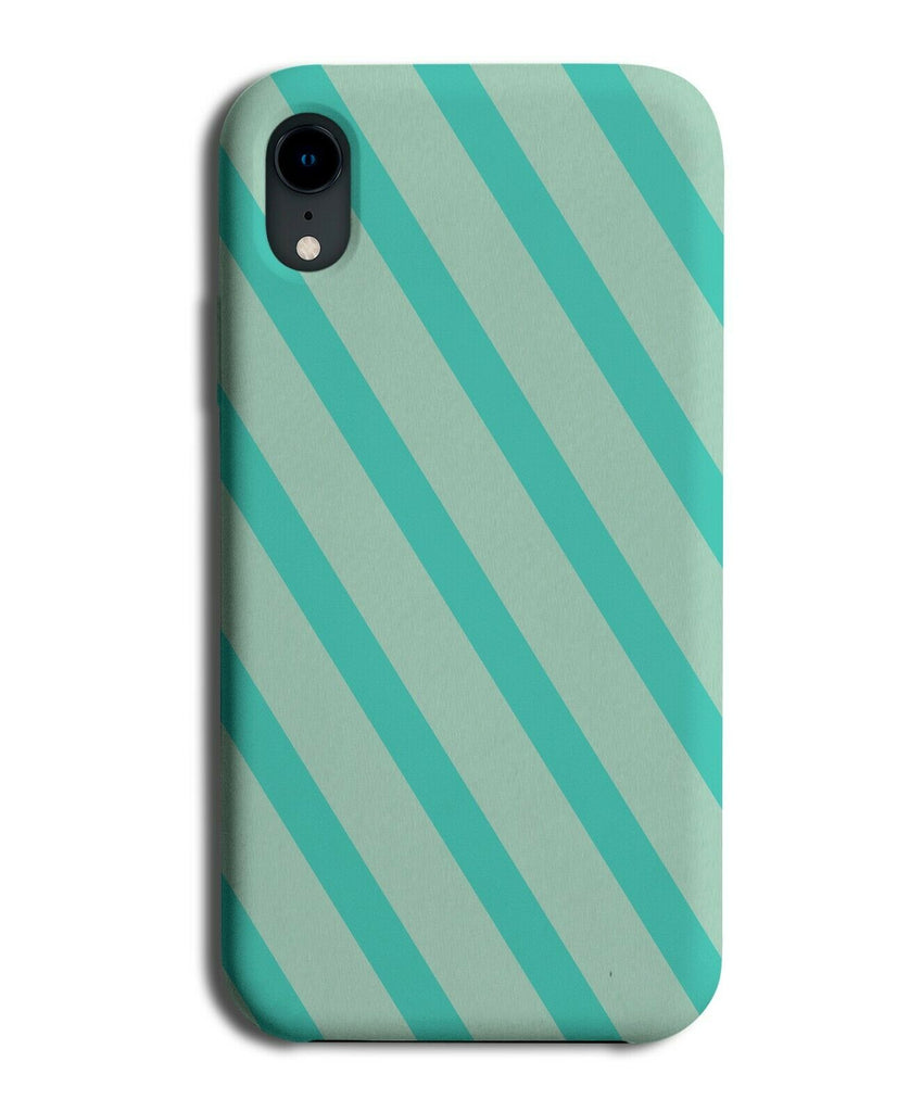Mint Green and Turquoise Green Stripey Pattern Phone Case Cover Stripes i867