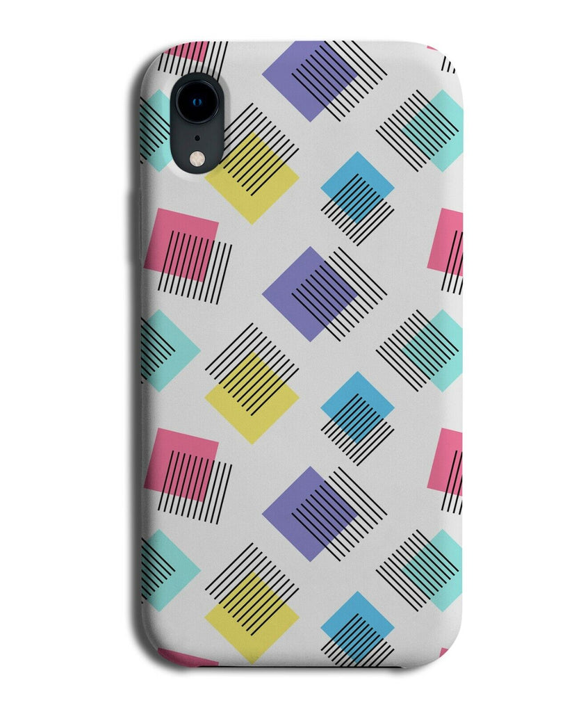 Colourful Retro Abstract Shapes Phone Case Cover 80s 90s Nineties Pattern K843