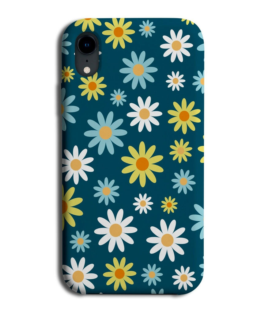 Colourful Cartoon Daisies Phone Case Cover Daisy Shapes Flower Floral Girls E557