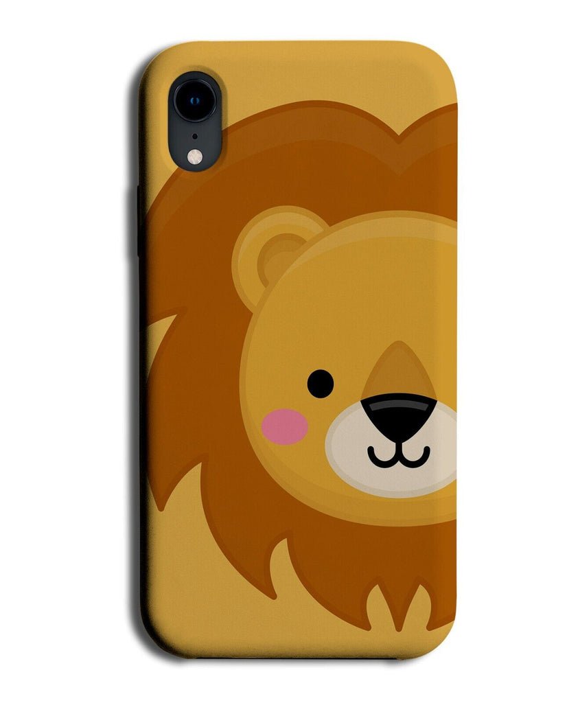 Children's Cartoon Lions Face Phone Case Cover Face Kids Child's Kid Lion Q484I