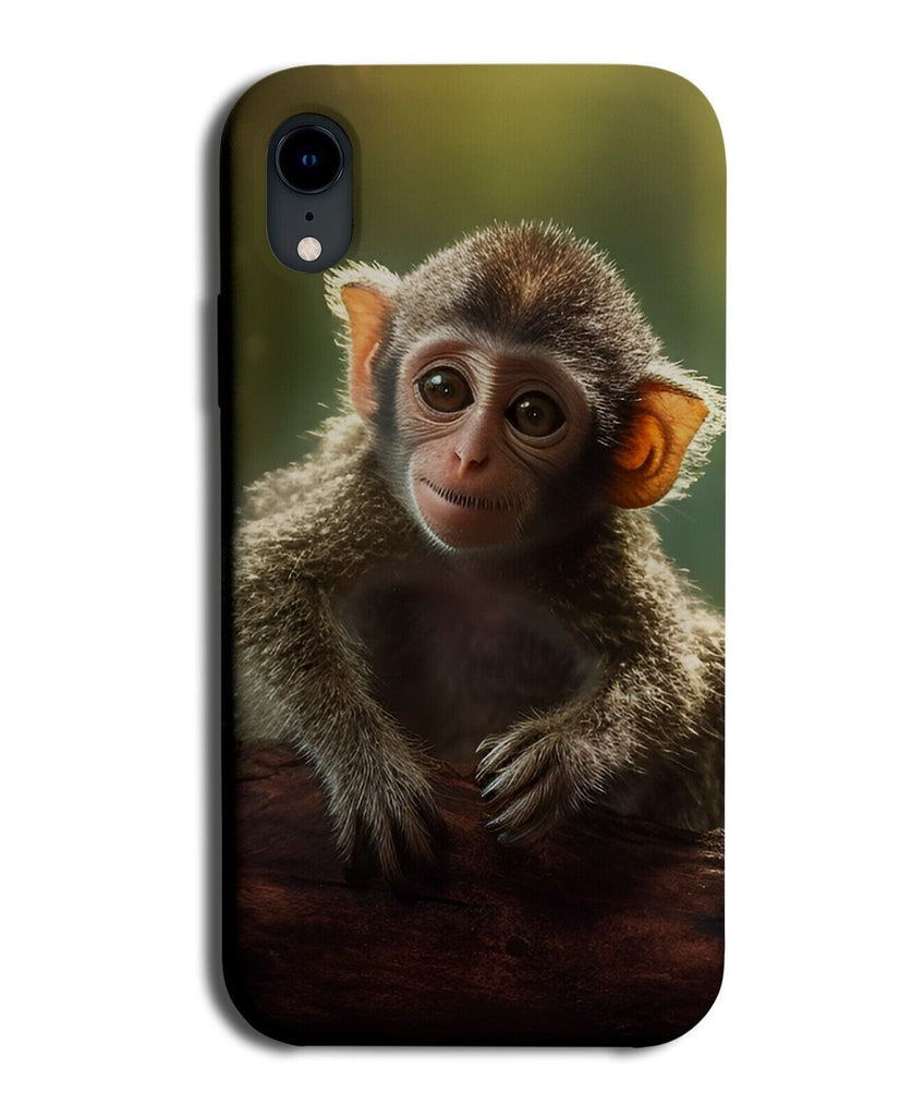 Monkey On Tree Branch Phone Case Cover Monkeys Cute Adorable Little Face CB26