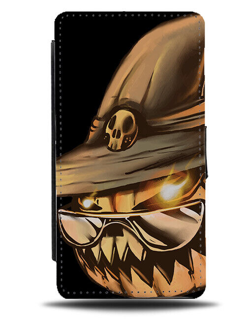 The Pumpkin Witch Flip Wallet Case Pumpkins Halloween Witches In Sunglasses N553