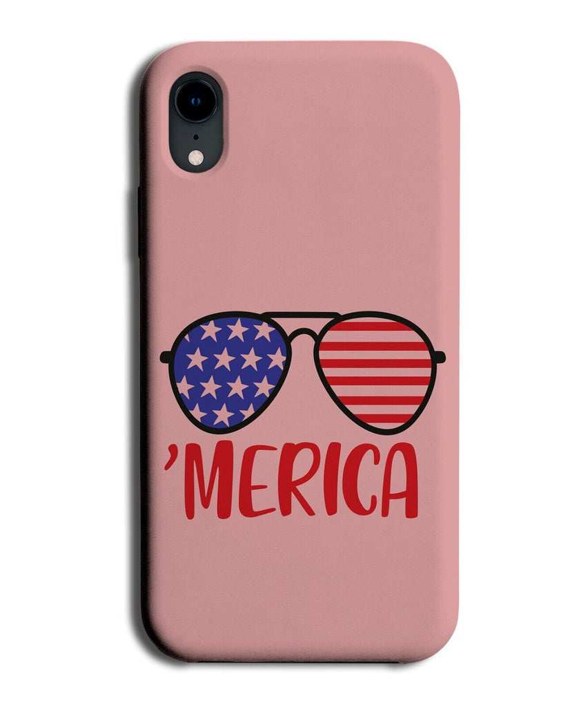 Girls Pink American Aviator Sunglasses Design Phone Case Cover America BY86