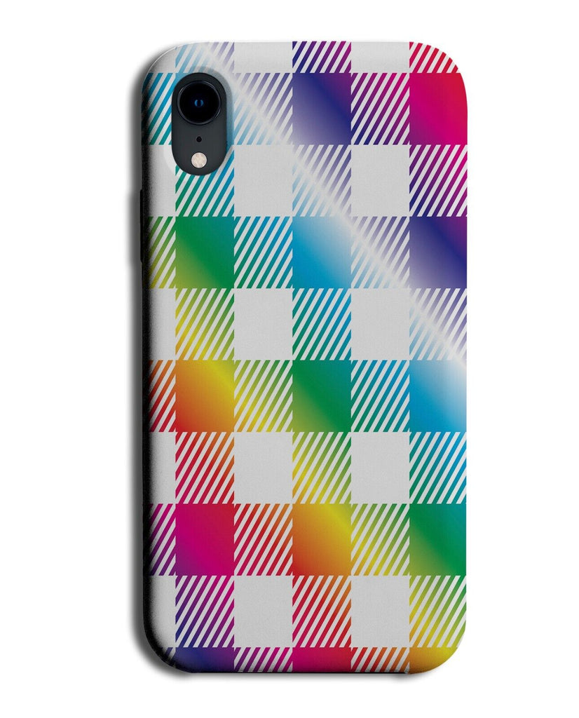 Colourful Flannel Phone Case Cover Gingham Multicoloured Tartan Pattern AZ52