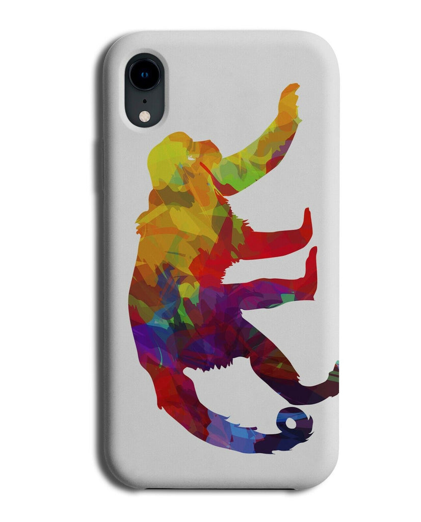 Colourful Monkey Walking Phone Case Cover Design Shape Abstract Art Picture J793