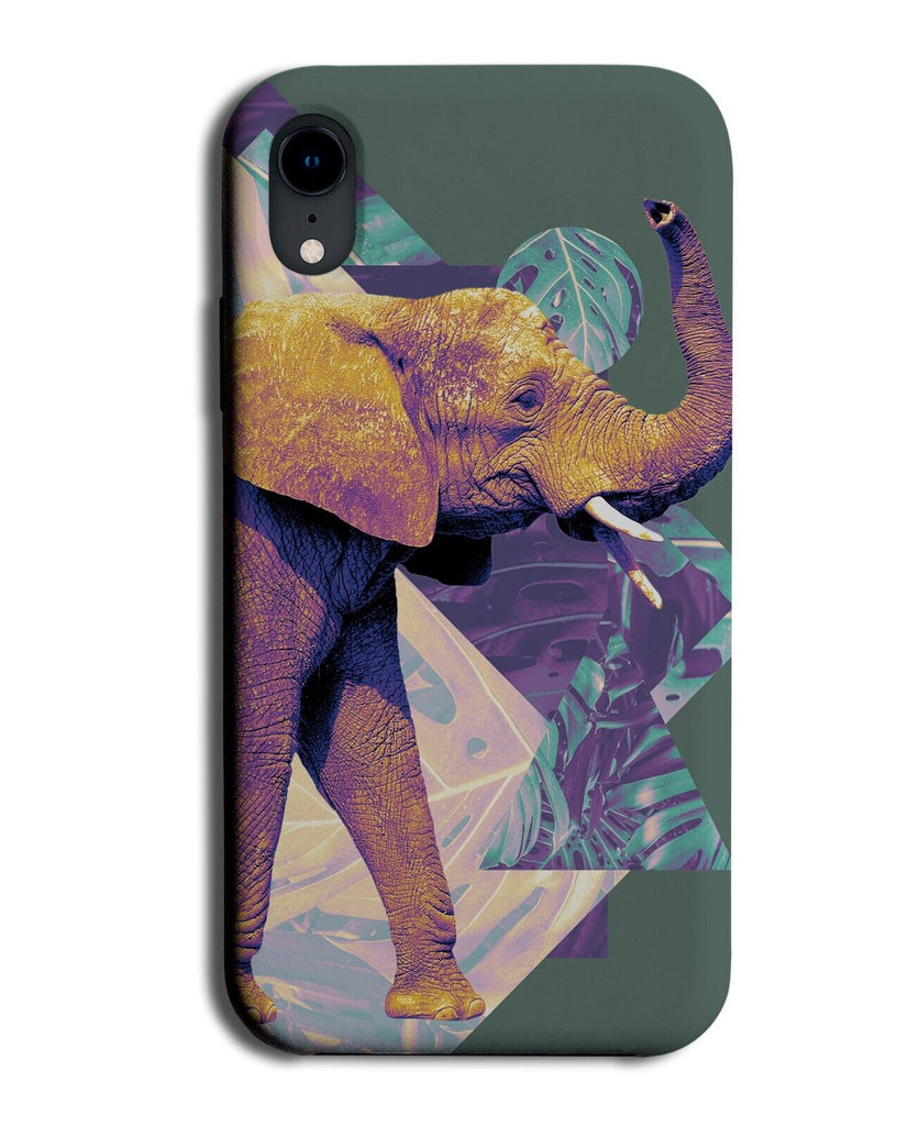 Geometric Elephant Shapes Phone Case Cover Elephants African Indian Marble P695