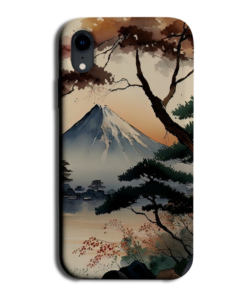 Japanese Mountain Watercolour Phone Case Cover Mountains Fuji Fujis FIji BE16