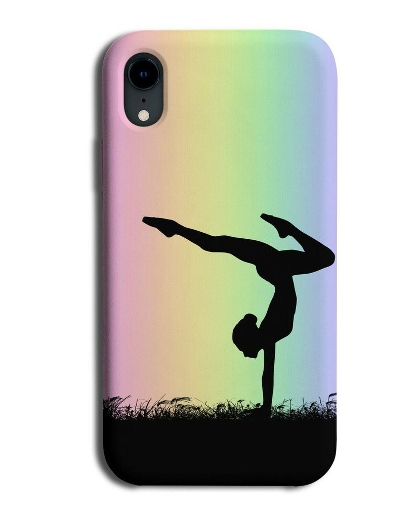 Gymnastics Phone Case Cover Gymnast Gymnasts Girls Womens Colourful Rainbow i655