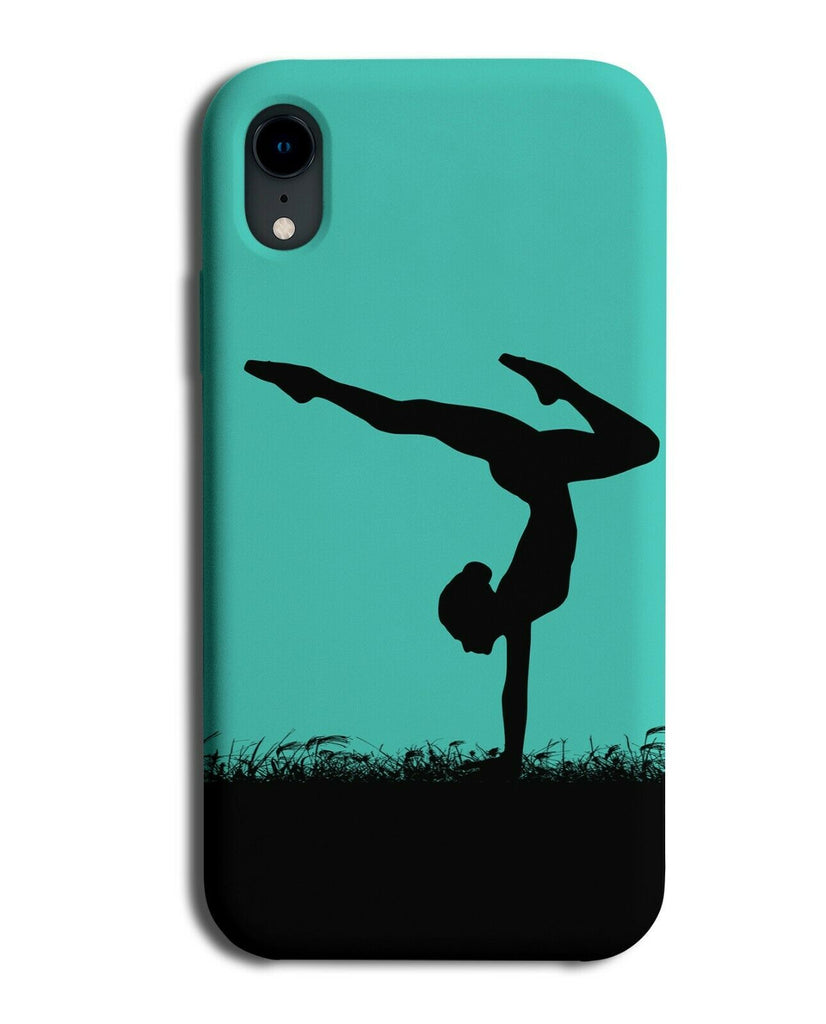 Gymnastics Phone Case Cover Gymnast Gymnasts Girls Womens Turquoise Green i781