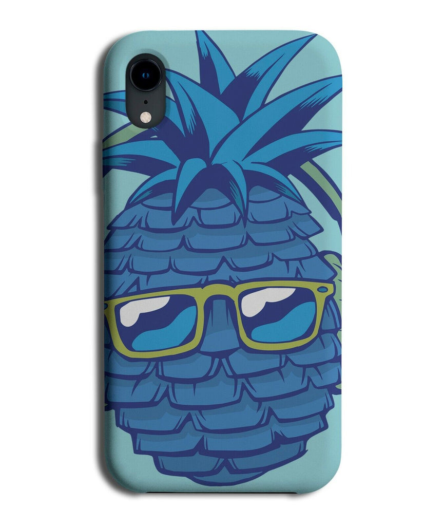 Blue Disco Pineapple Phone Case Cover Headphones Raver Music Musical Party K027