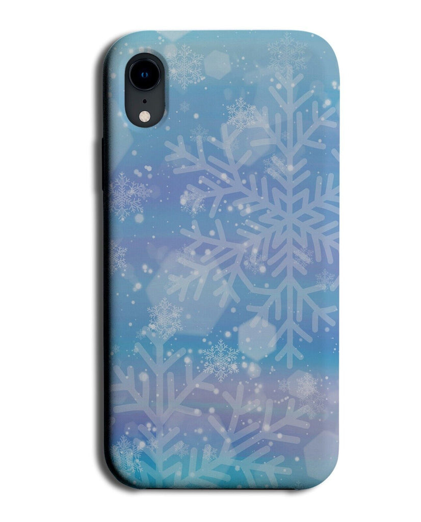 Christmas Snowflakes Phone Case Cover Snow Flakes Snowflake Shape Ice Blue CA83
