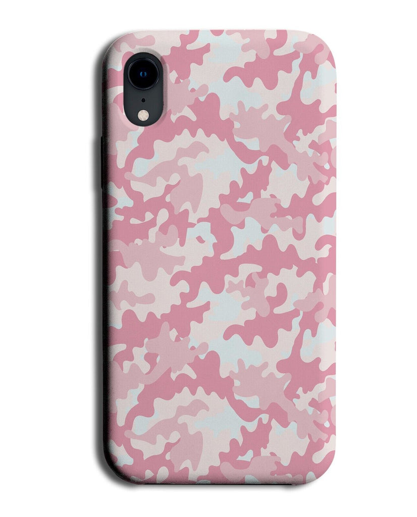Womens Pink Camouflage Print Phone Case Cover Camo Coloured Army Pattern AA52