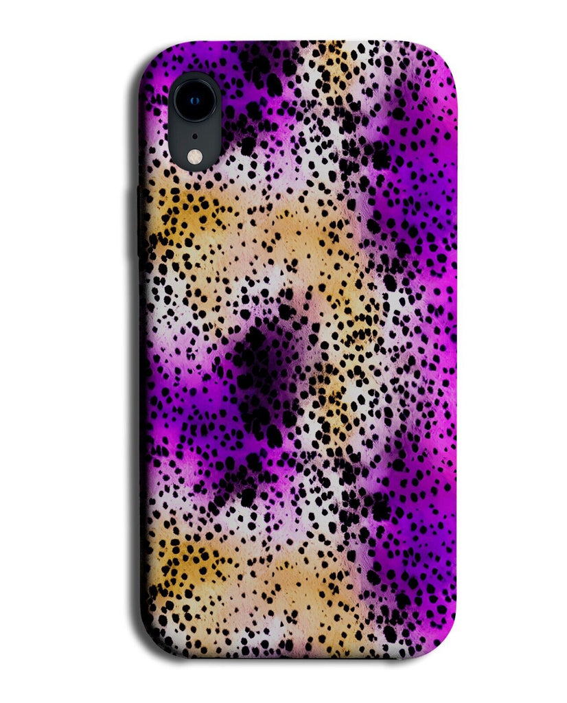 Cheetah Skin Phone Case Cover Print Animals Anima Purple Golden Zoo Safari Ay62