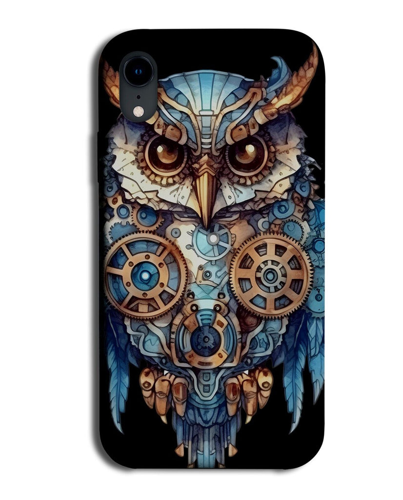 Steampunk Owl Artwork Phone Case Cover Cogs Cog Machinery Owls Robot Punk CQ70