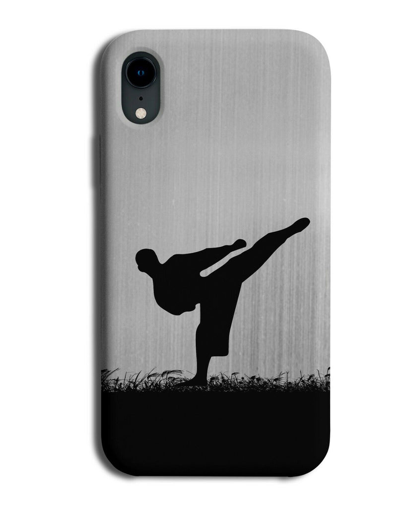 Karate Phone Case Cover Jujutsi Kickboxing Kick Boxing Thai Silver Grey i701