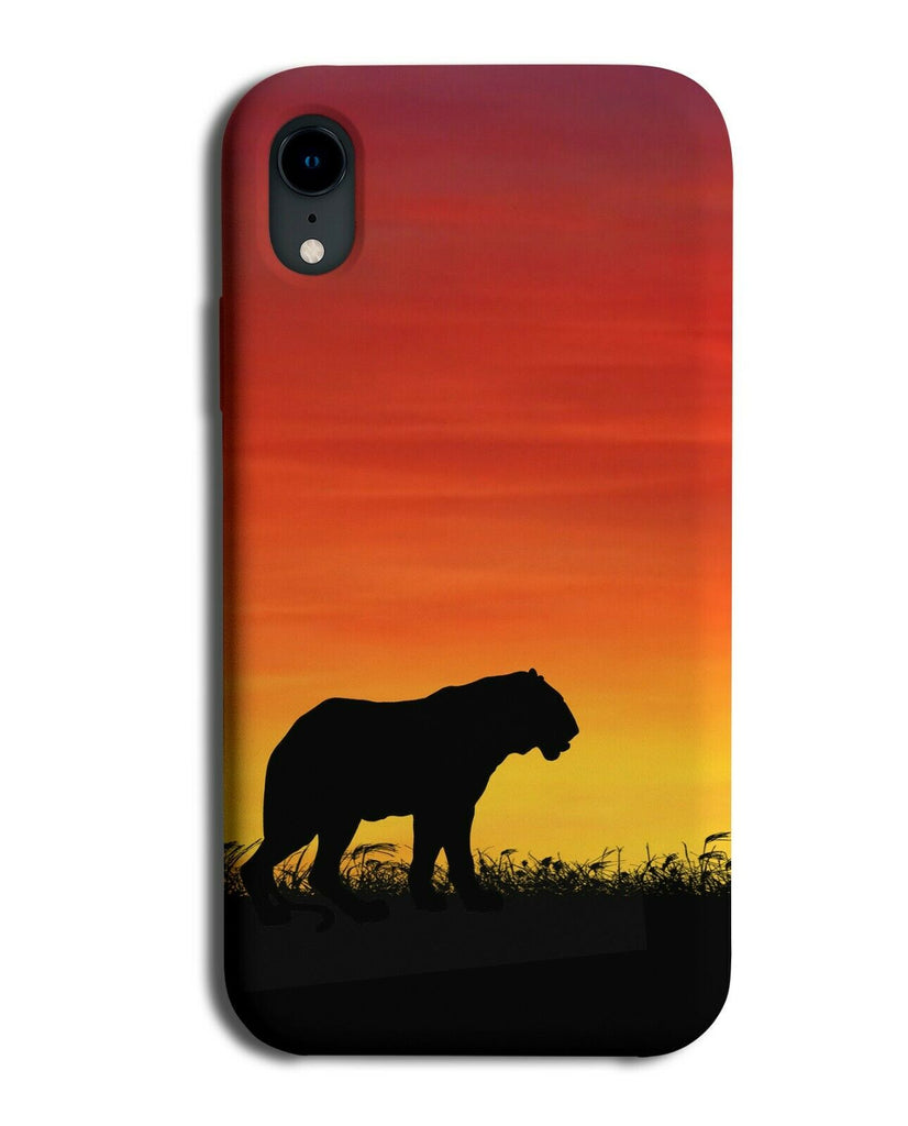 Tiger Silhouette Phone Case Cover Tigers Sunset Sunrise Photo i256