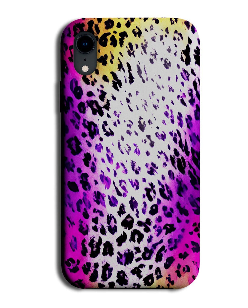 Pink Purple and Gold Leopard Print Pattern Design Phone Case Cover Animal AY61