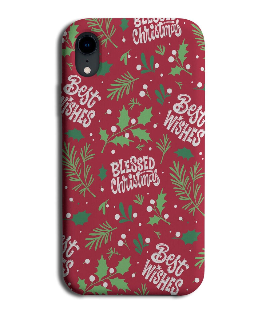 Christmas Slogans Phone Case Cover Slogan Wording Sentences Stylish Red N796