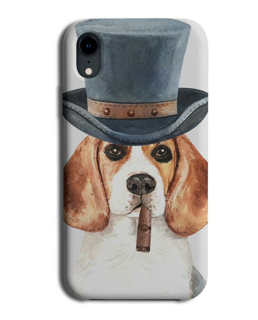 Gentleman Beagle Phone Case Cover Funny Tophat Top Hat Gift Outfit K666