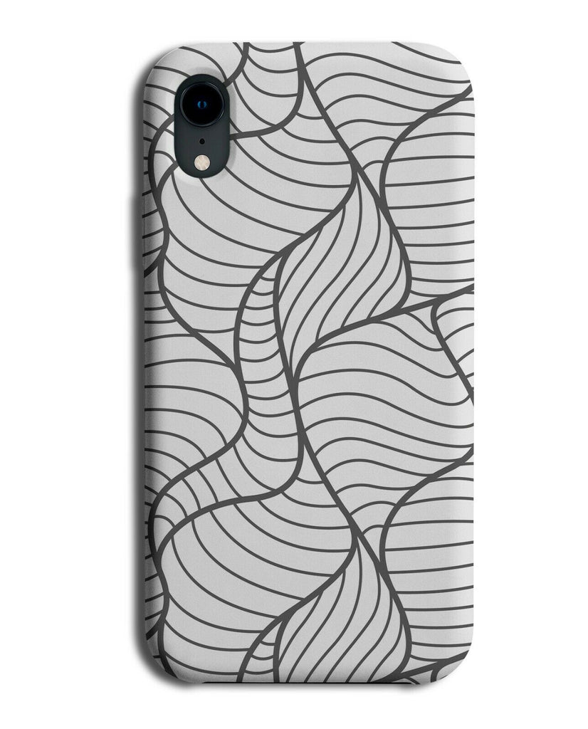 Black and White Retro Wavy Scales Phone Case Cover Scale Lines Curves Waves H485