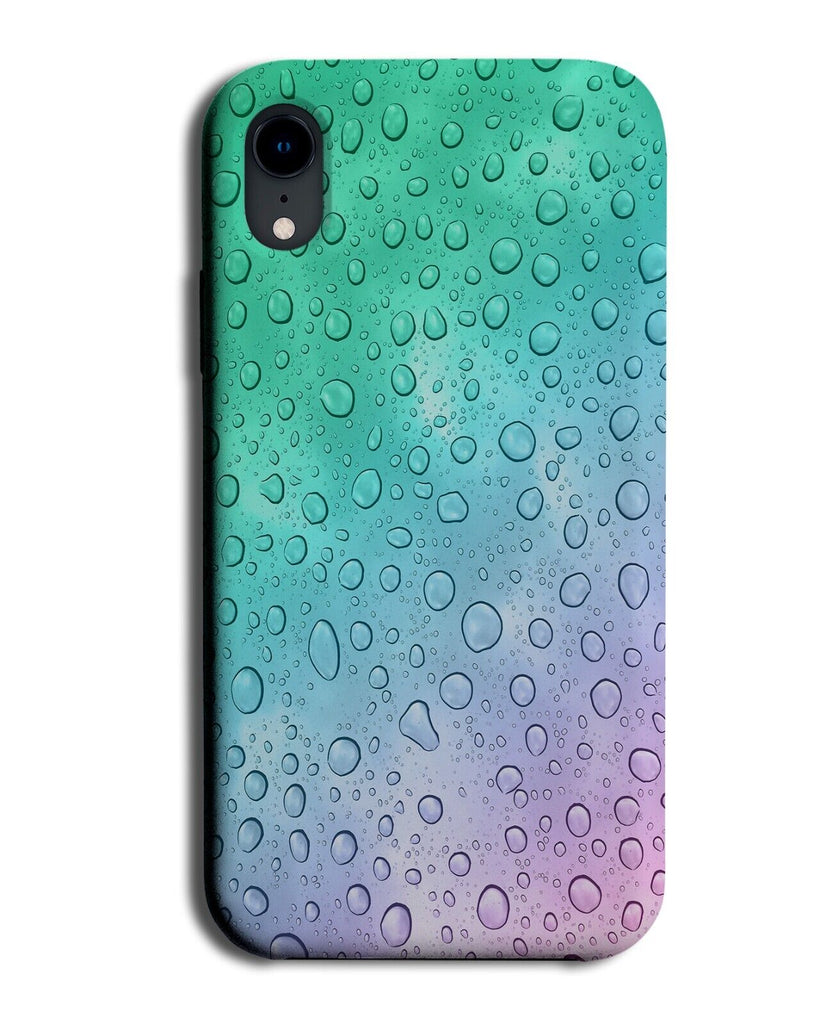 Multicoloured Raindrops Pattern Phone Case Cover Raindroplets Rain Raining CX52