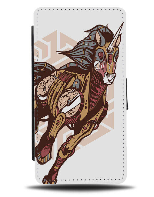 Steampunk Horse Running Flip Wallet Case Steam Punk Horses Style K961