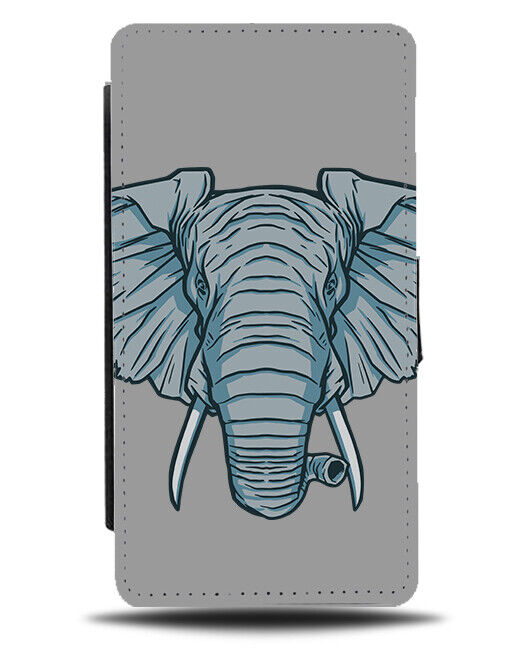 Elephant Sketch Print Phone Cover Case Face Sketched Elephants Cartoon J316