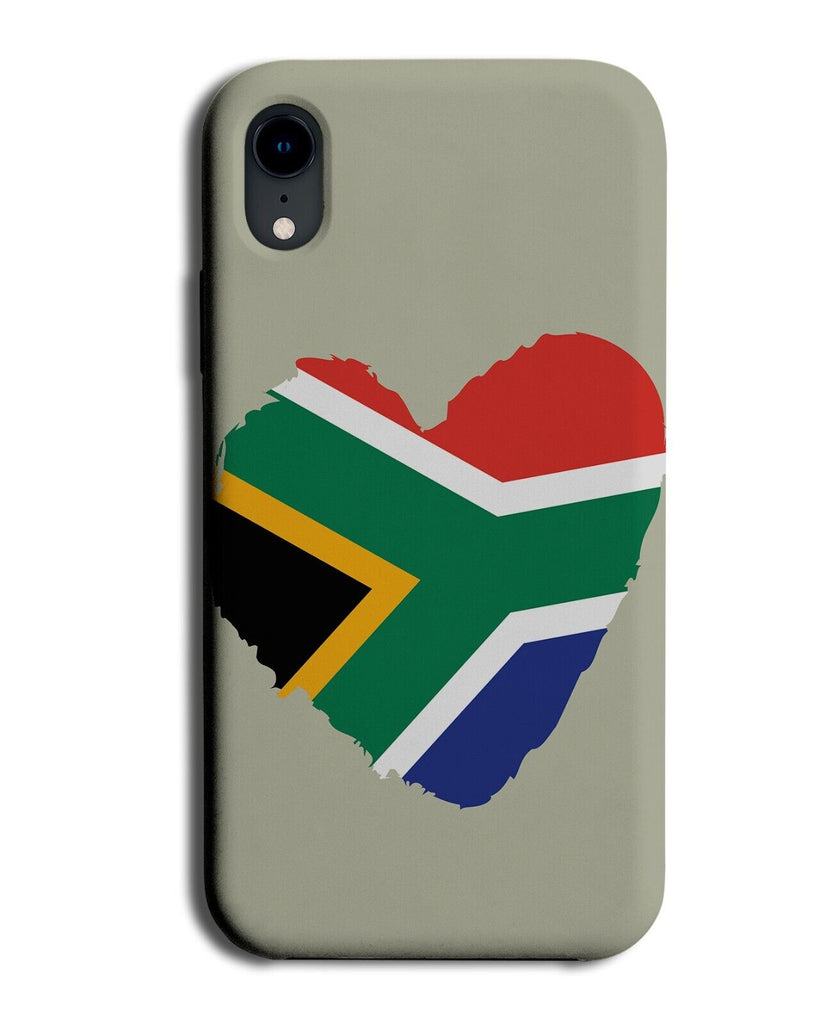 South African Heart Shape Phone Case Cover Africa Love Hearts Of Flag BB04