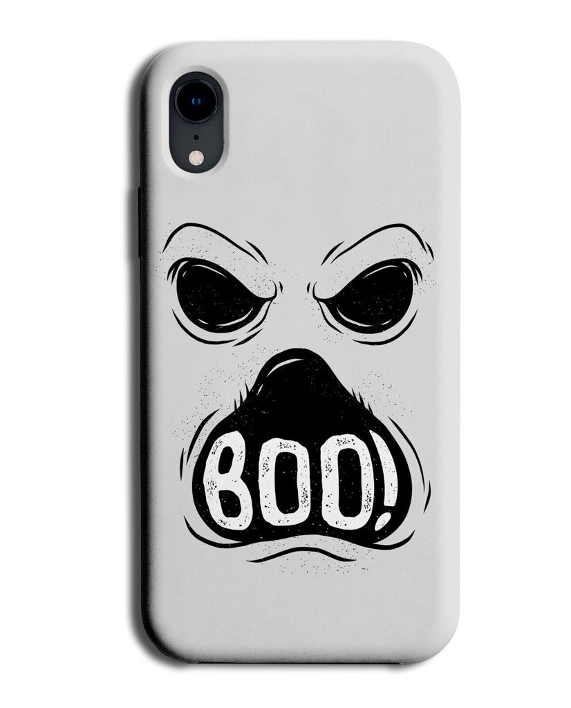 Ghost Phone Case Cover Face Cartoon White Boo Halloween Style Costume White N390