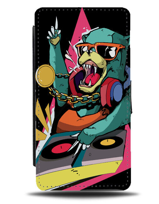 Colourful 80s Bear DJ Phone Cover Case Disc Jockey Necklace Bears Cartoon J266