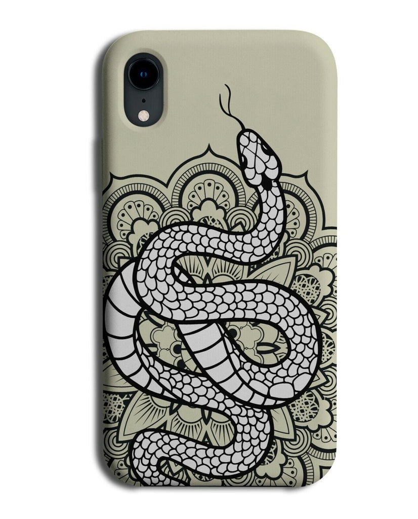Tribal Henna Snake Design Phone Case Cover Snakes Pattern Style Mandala K308