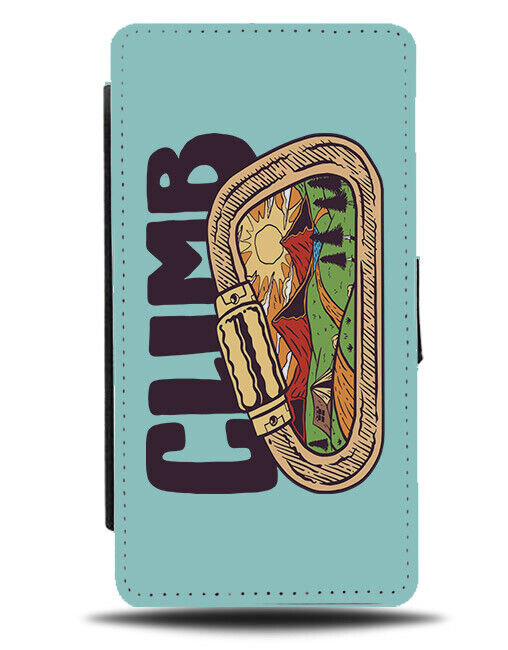 Climb Flip Wallet Case Climbing Carabiner Clip RockClimbing Rock Climber N382