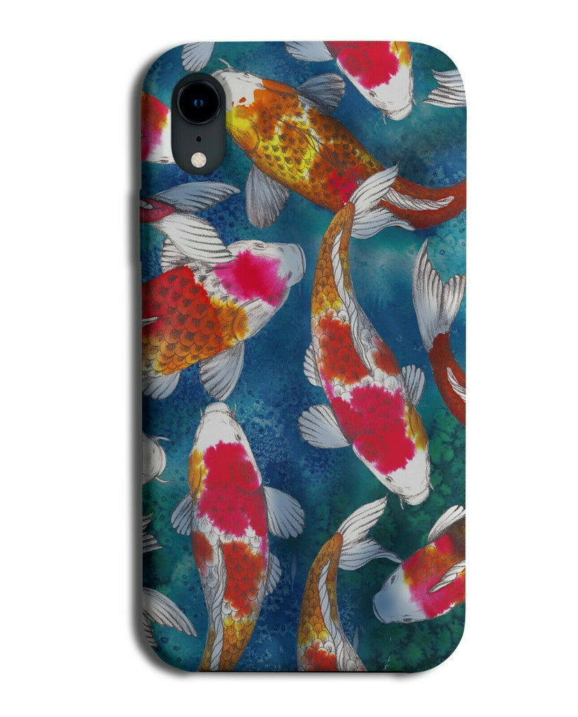 Large Pond Carp Fish Phone Case Cover Picture Fishing Gift Present Gold Koi G178