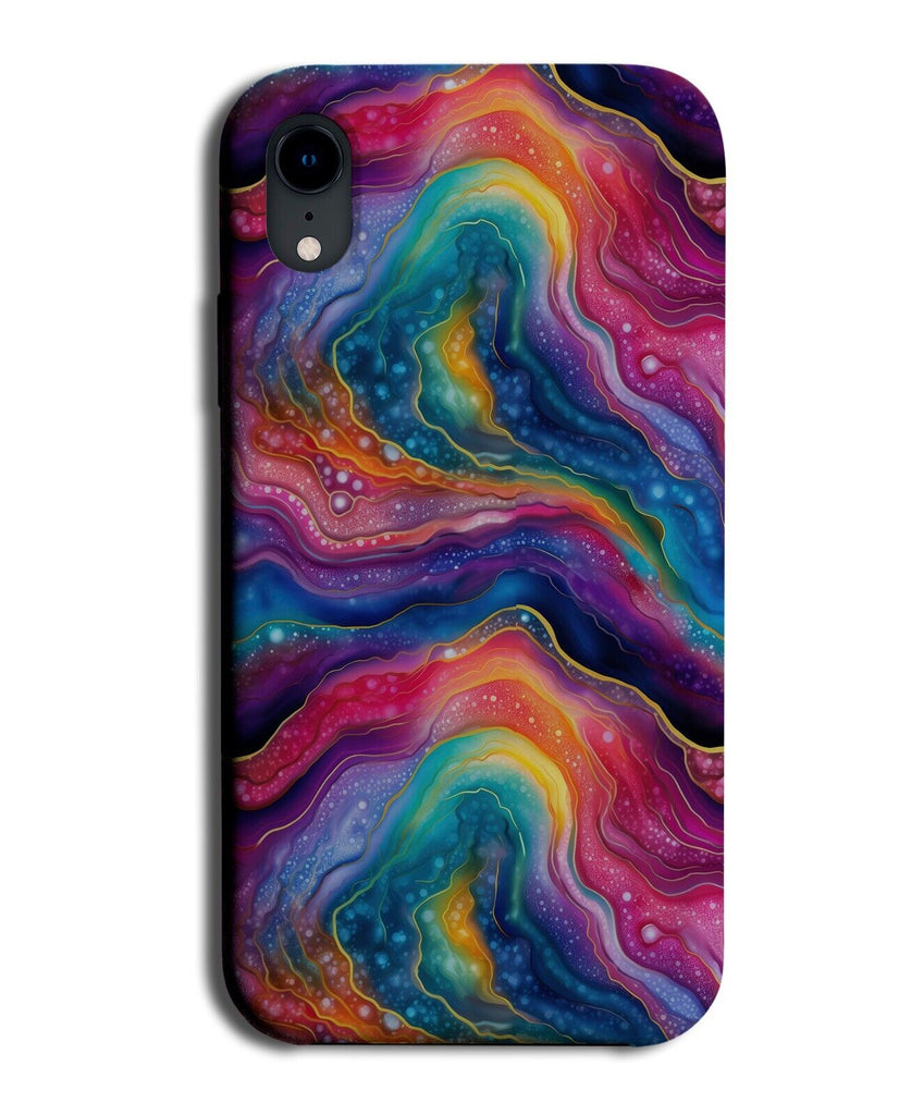 Multicoloured Marble Phone Case Cover Colourful Multicolour Effect Space CL24