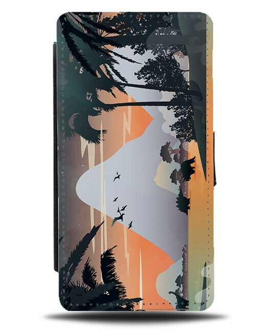 Prehistoric Dinosaurs Phone Cover Case Jurassic Style Theme Scene Nature J210