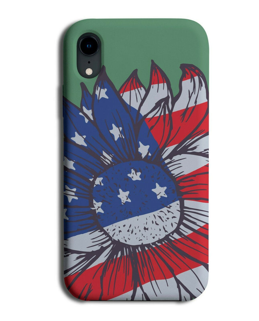 American Daisy Flag Phone Case Cover America Stars & Stripes Floral Flower K375