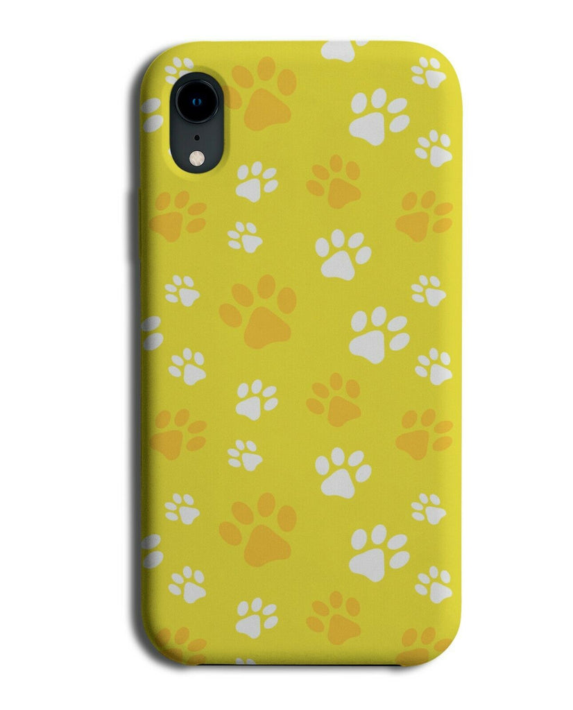 Yellow Dog Steps Phone Case Cover Foot Steps Prints Print Pattern Dogs G813