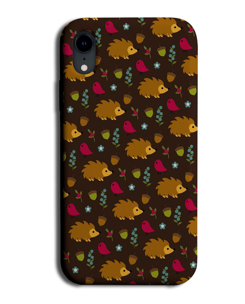 Cartoon Hedgehogs Phone Case Cover Hedgehog Nature Woodland Animals Kids Q919E