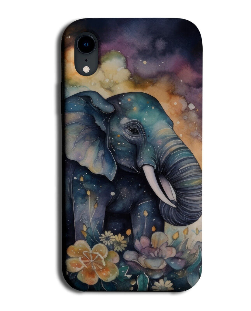 Mystical Elephant Flowers Phone Case Cover Floral Elephants Flower Painting Be40