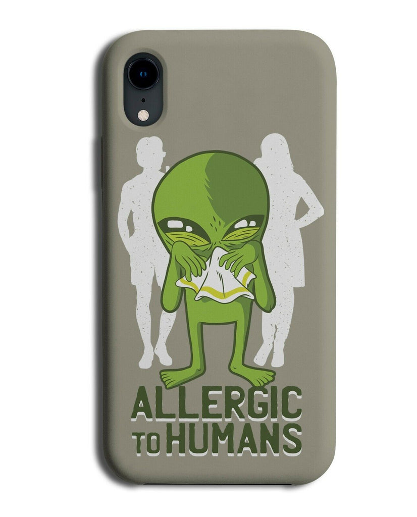 Allergic To Humans Phone Case Cover Alien Sneezing Flu Sick Ill Tissue i946